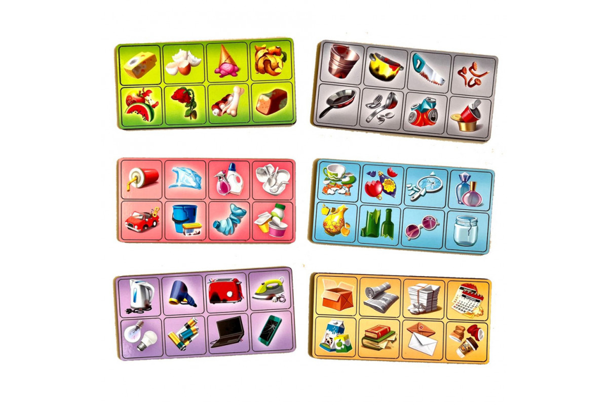 Настольная развивающая игра "Сортировка мусора: мусоровоз" Ubumblebees (ПСФ129) PSF129 комодик