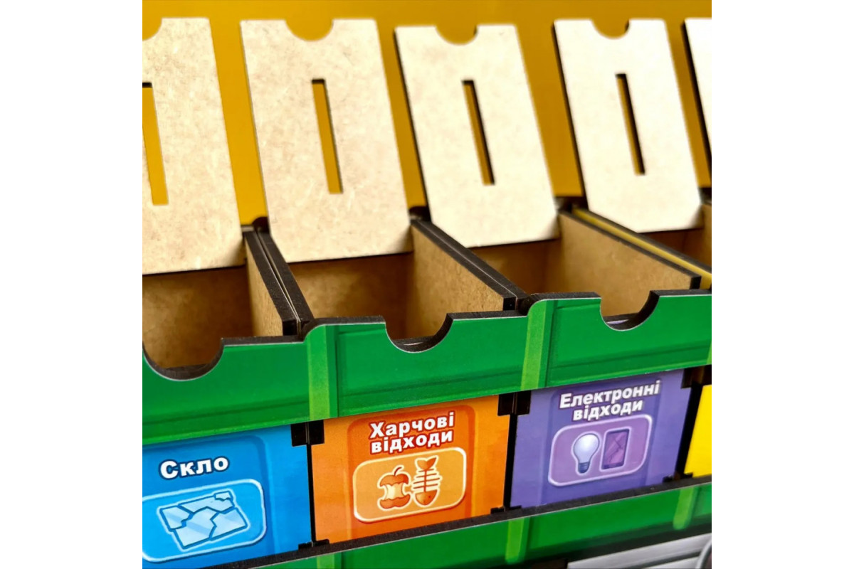 Настольная развивающая игра "Сортировка мусора: мусоровоз" Ubumblebees (ПСФ129) PSF129 комодик