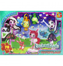 Дитячий пазл класичний "Enchantimals" EA203 постер 70 елементів