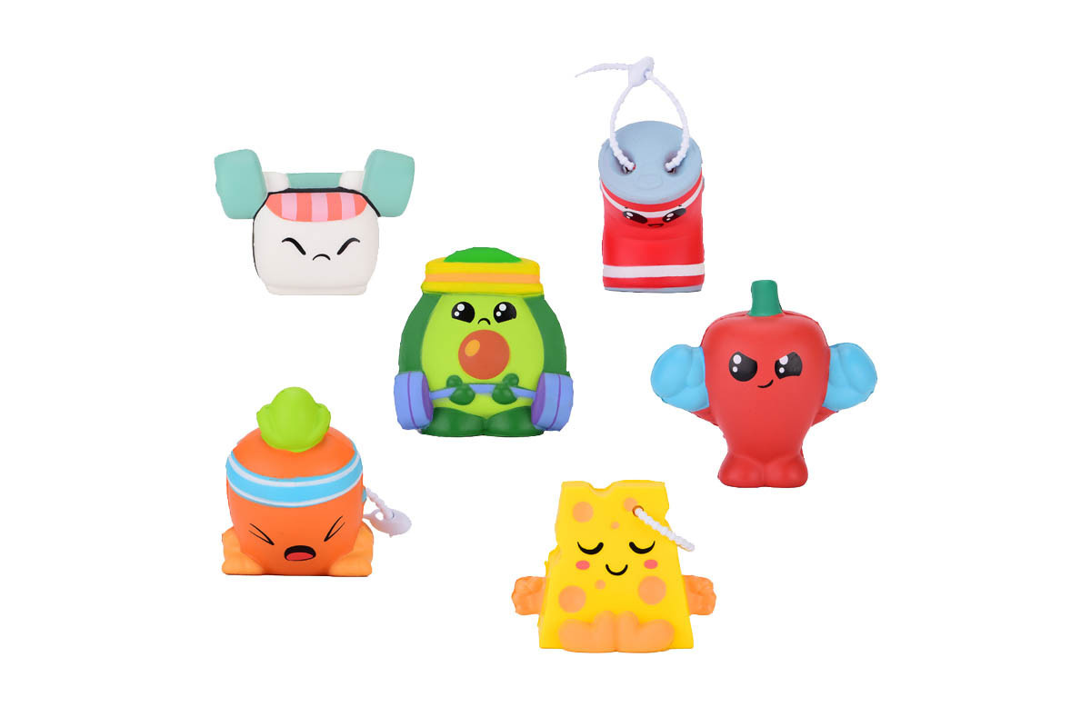 Сквіш іграшка-сюрприз "Спортивні смаколики" 13/SC24, 6 героїв