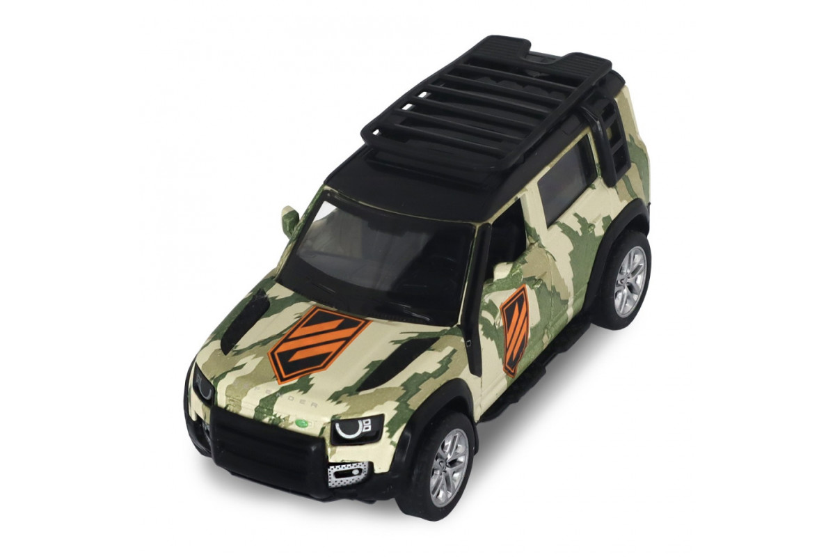 Автомодель серии "Шевроны Героев" Land Rover Defender 110 "3 ОШБр" TechnoDrive 250363M2 масштаб 1:39