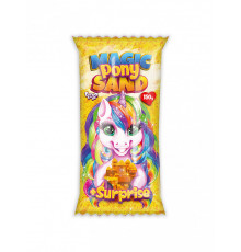 Набор для творчества "Кинетический песок "Magic Pony Sand" MPS-01, 150 грамм Желтый