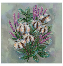 Набор-миди для вышивки бисером "Нежный сон" AMB-091 на натуральном холсте