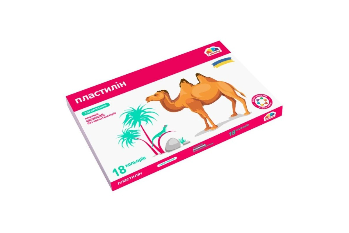 Набор для лепки пластилин "Увлечение" 200315, 18 цветов