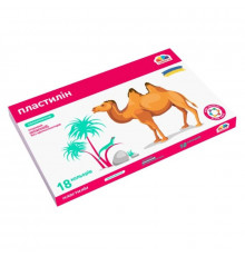 Набор для лепки пластилин "Увлечение" 200315, 18 цветов