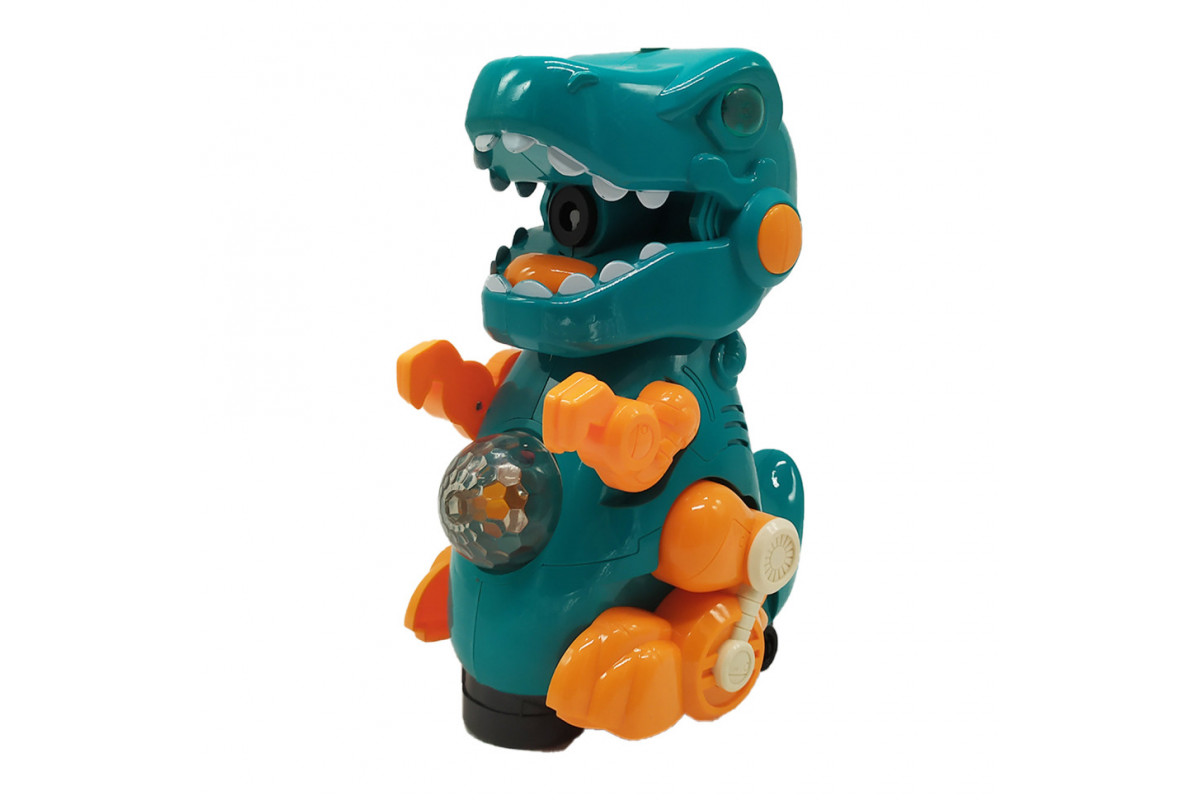 Генератор мильних бульбашок "Динозавр" ZR161 світло, звук, рух Зелений