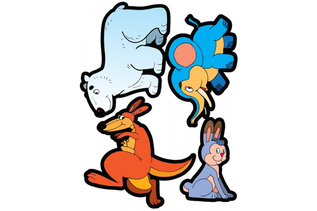 Детская книга "Верхом на слоне" 402436 с наклейками