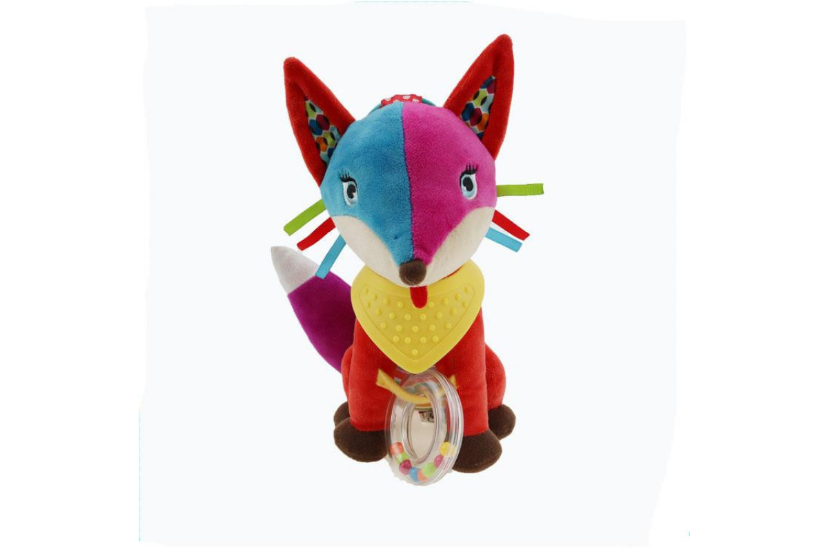 М'яка брязкальце-підвіска WD210260 з прорізувачем  Лисиця