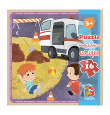 Пазлы детские "Транспорт" LT08, 16 элементов