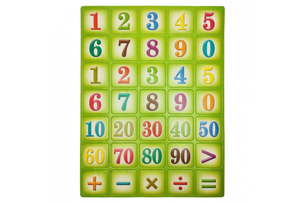 Детский обучающий набор магнитов "Цифры" 1151ATS для 3х лет Зелёный