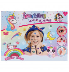 Детский игрушечный набор косметики L5285 лак 2 шт, помада, блеск, обруч для волос