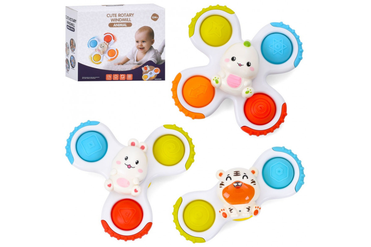 Детский развивающий "Cпинер" B20A, мягкие кнопки, присоска