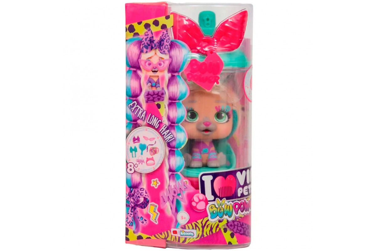 Модный любимец "Ким VIP Pets PETS S6 BOW POWER IMC 714793, волосы 30 см