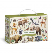 Детский пазл Монтессори "Лесные животные" 300629, 200 элементов