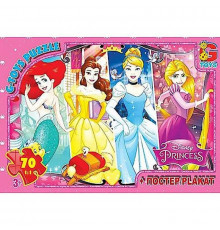 Дитячий пазл класичний "Принцеси Дісней" PD91 постер 70 елементів