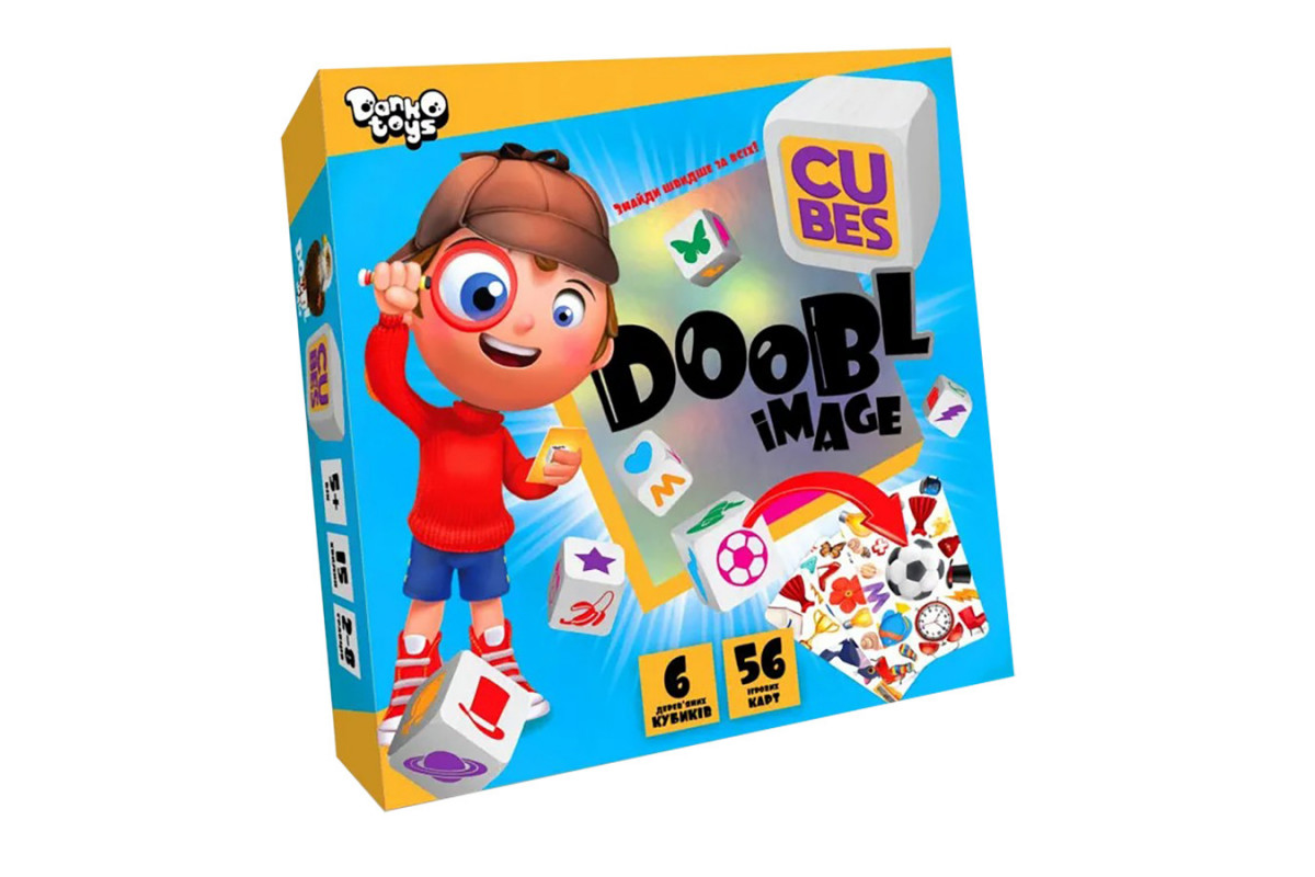 Настольная развлекательная игра "Doobl Image Cubes" DBI-04-01U на укр. языке
