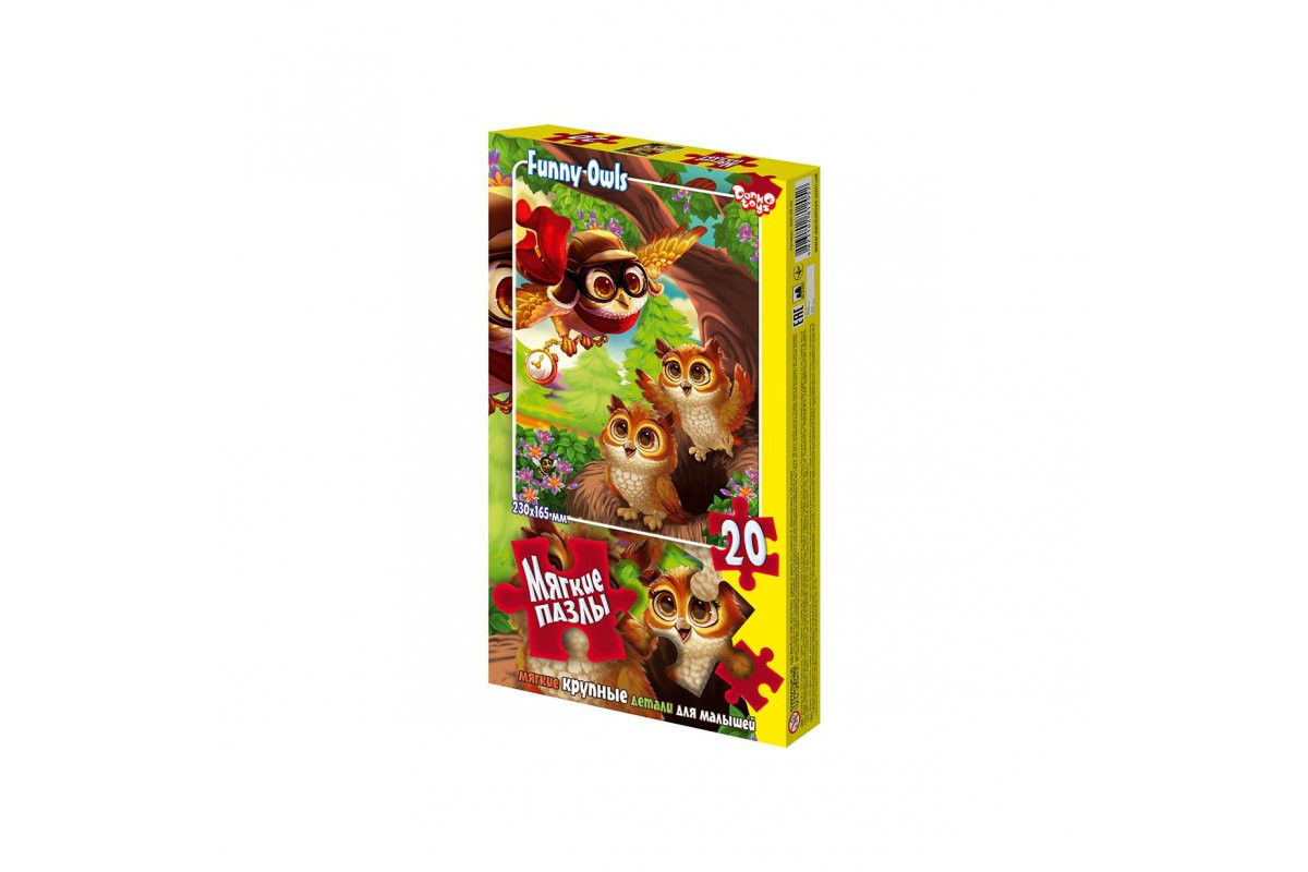 Мягкие пазлы "Совы" S20-09-03, 20 элементов