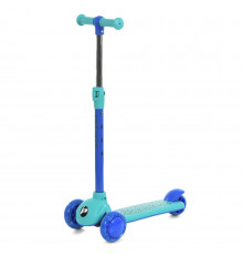 Самокат детский трехколесный JR3-139-BL, колеса со светом