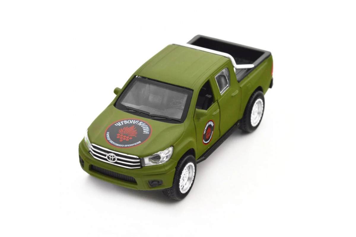 Автомодель серии «Шевроны Героев» Toyota Hilux «Красная калина» TechnoDrive KM6119