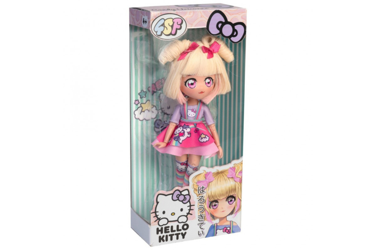 Дитяча лялька "Цукерка Єдиноріг" 4SF Manga Dolls HKTF0400 серії "Hello Kitty"
