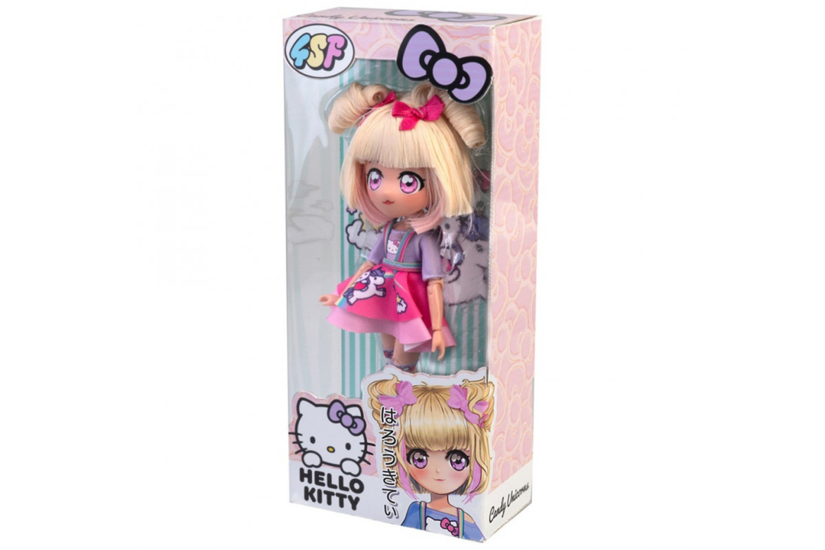 Дитяча лялька "Цукерка Єдиноріг" 4SF Manga Dolls HKTF0400 серії "Hello Kitty"