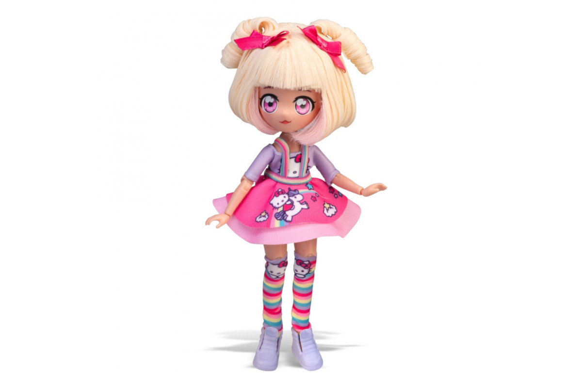 Дитяча лялька "Цукерка Єдиноріг" 4SF Manga Dolls HKTF0400 серії "Hello Kitty"