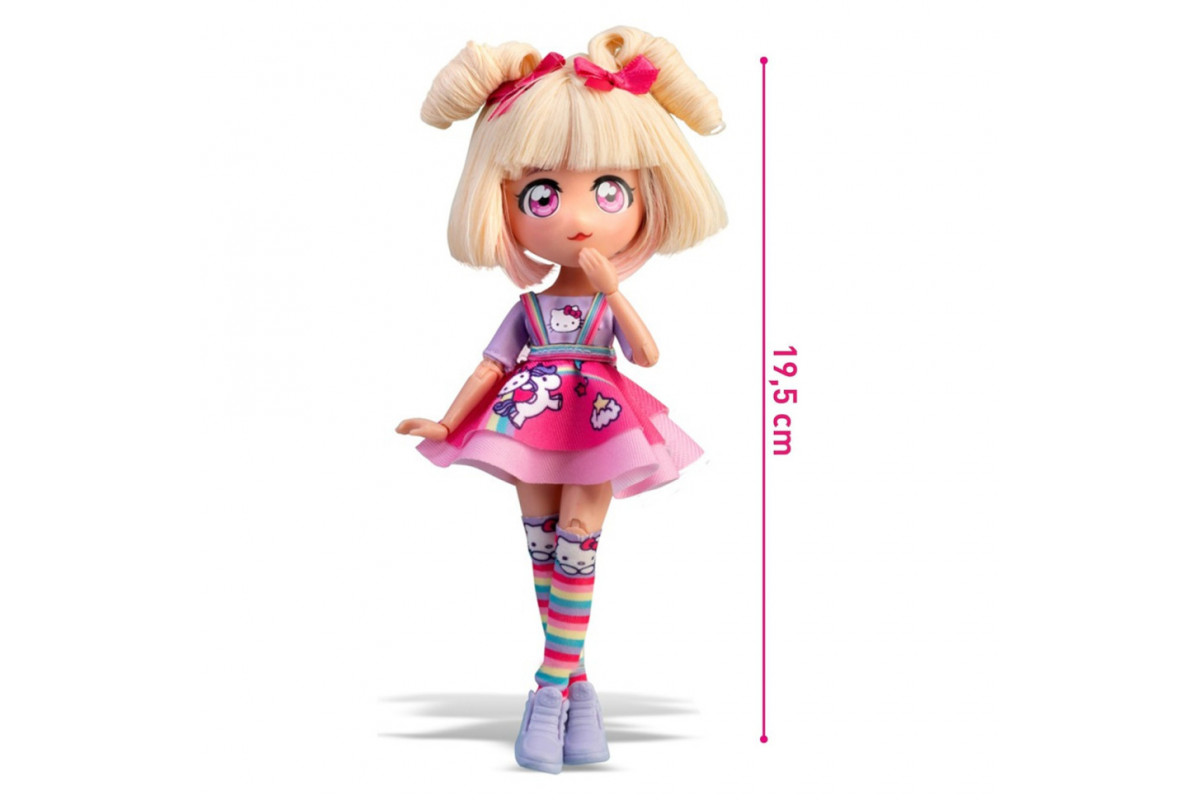 Дитяча лялька "Цукерка Єдиноріг" 4SF Manga Dolls HKTF0400 серії "Hello Kitty"