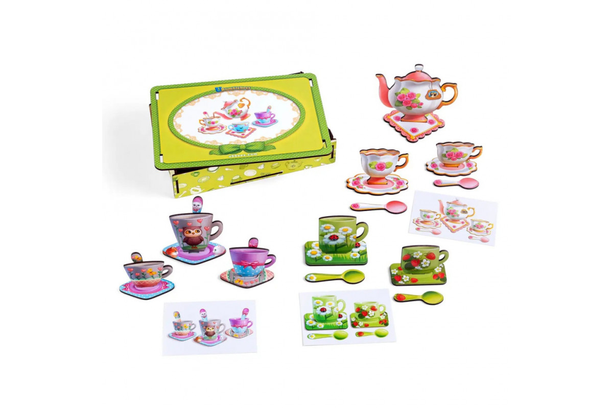 Настільна гра "Веселе чаювання" Ubumblebees (ПСД191) PSD191 дерев'яна