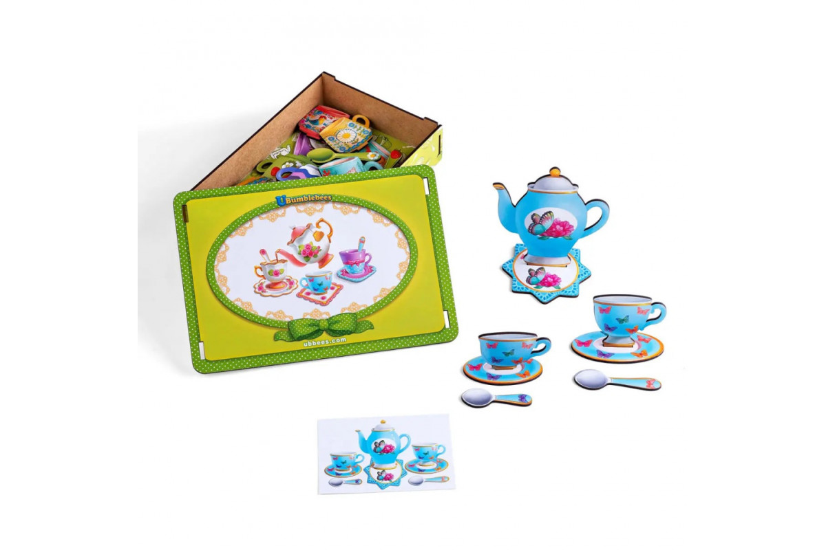 Настільна гра "Веселе чаювання" Ubumblebees (ПСД191) PSD191 дерев'яна