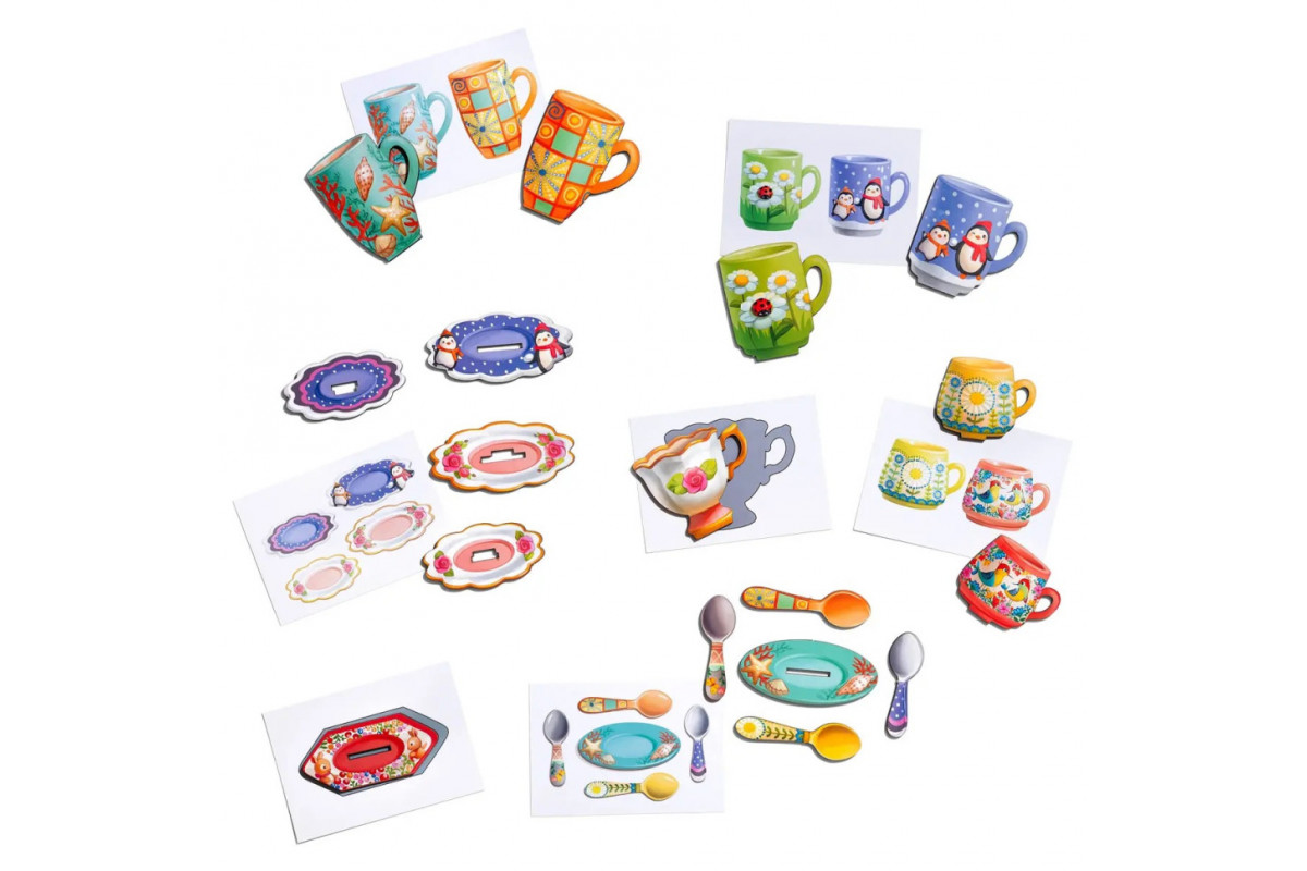 Настільна гра "Веселе чаювання" Ubumblebees (ПСД191) PSD191 дерев'яна