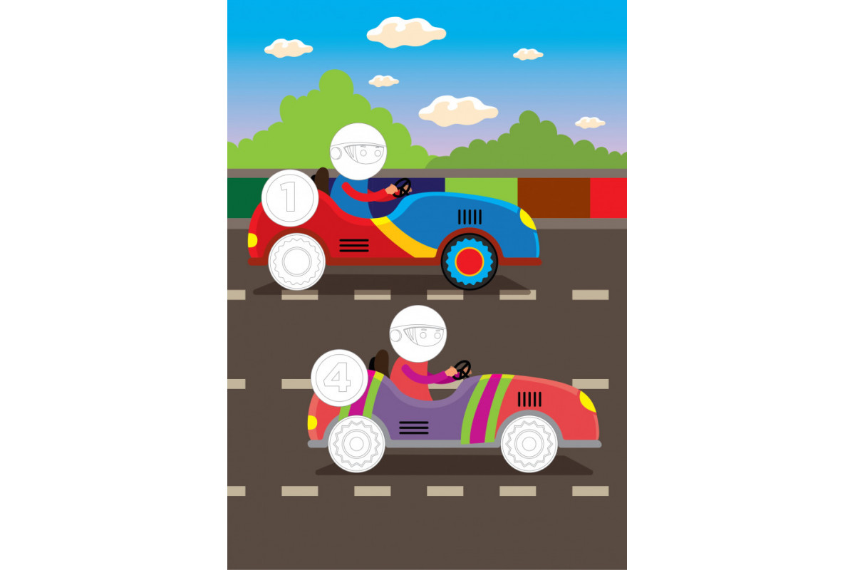 Детская большая книга "Авто" 403600 с наклейками