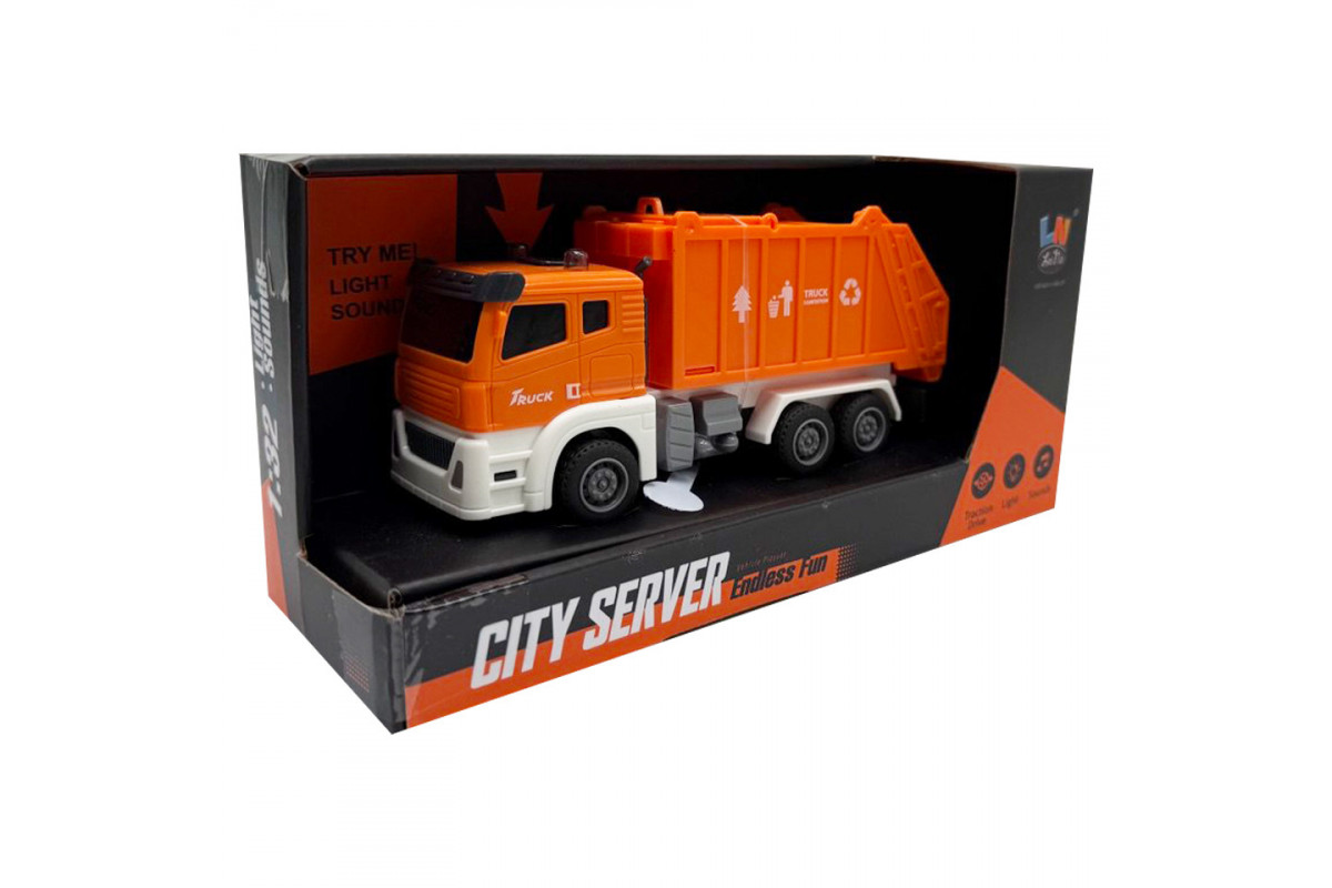 Детская игрушечная машинка "Муровоз" D-007AB(Orange) свет и звук