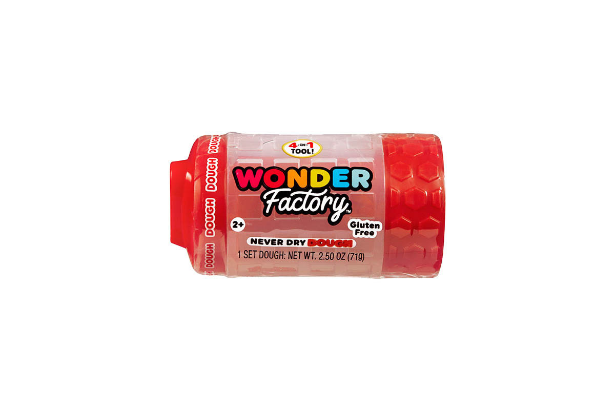 Незастывающая масса для лепки в банке 595120, 5x5x8 см Красный