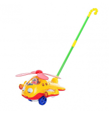 Іграшкова каталка Вертоліт 117136 на палиці  Жовтий