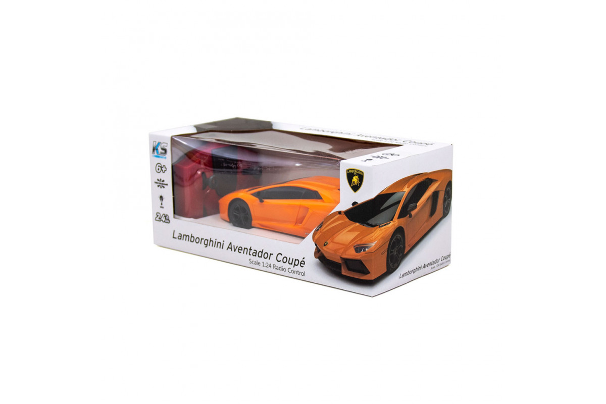 Автомобиль на радиоуправлении LAMBORGHINI AVENTADOR LP 700-4 KS DRIVE 124GLBO светятся фары