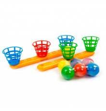 Игрушка для улицы баскетбол 15142, 6 мячиков в наборе