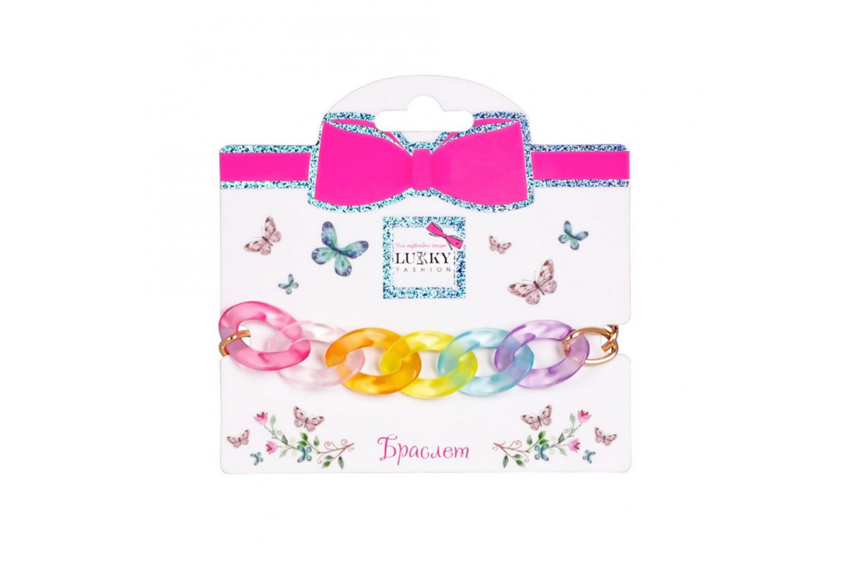 Дитячий браслет "Fashion" T24664 веселковий