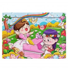 Детский деревянный пазл-вкладыш "Весна" MD 1343-19, 12 элементов 15 х 11 х 0,4 см