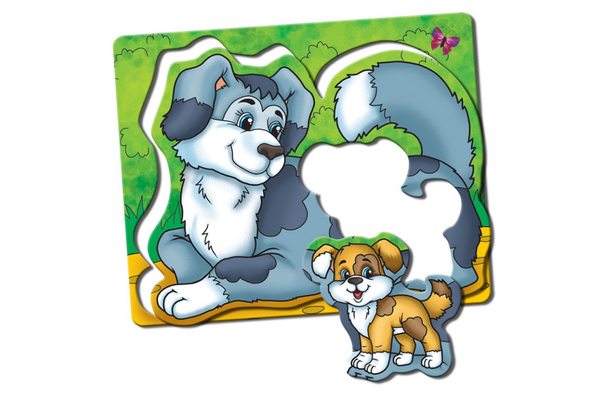 Детская настольная игра Мамы и малыши 81091 домашние животные