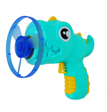 Детский пистолет запускалка Динозаврик HM-03(Blue) 4 диска
