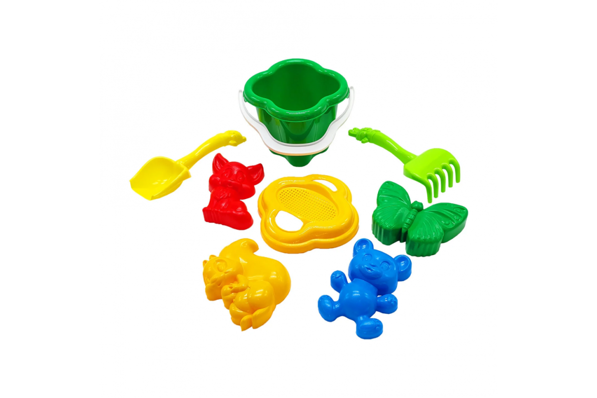 Пісочний набір "Дзвіночок" №2 Colorplast 0985 Зелений