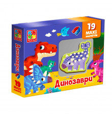 Набор магнитов MAXI "Динозавры" Vladi Toys VT3106-23, 19 шт