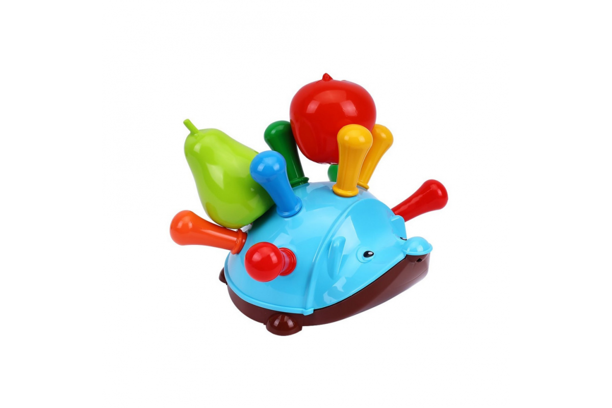 Детская развивающая игрушка "Ежик" ТехноК 8300TXK на колесах Голубой