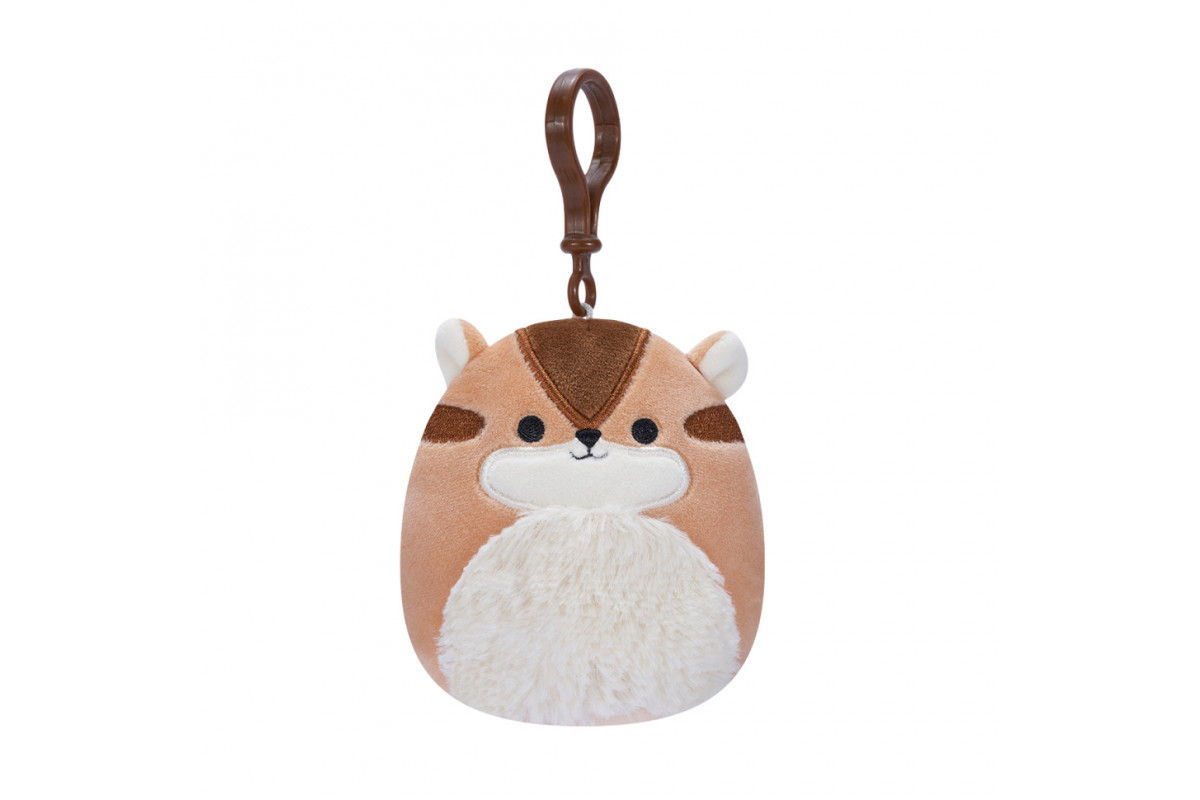 Мягкая игрушка на клипсе Бурундук Мельзи SQUISHMALLOWS SQCP00148, 9 см