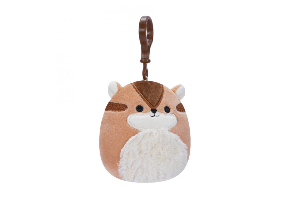 Мягкая игрушка на клипсе Бурундук Мельзи SQUISHMALLOWS SQCP00148, 9 см