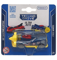 Ігрова міні-машинка Ultra Auto TechnoDrive 250321W-11 металевий корпус