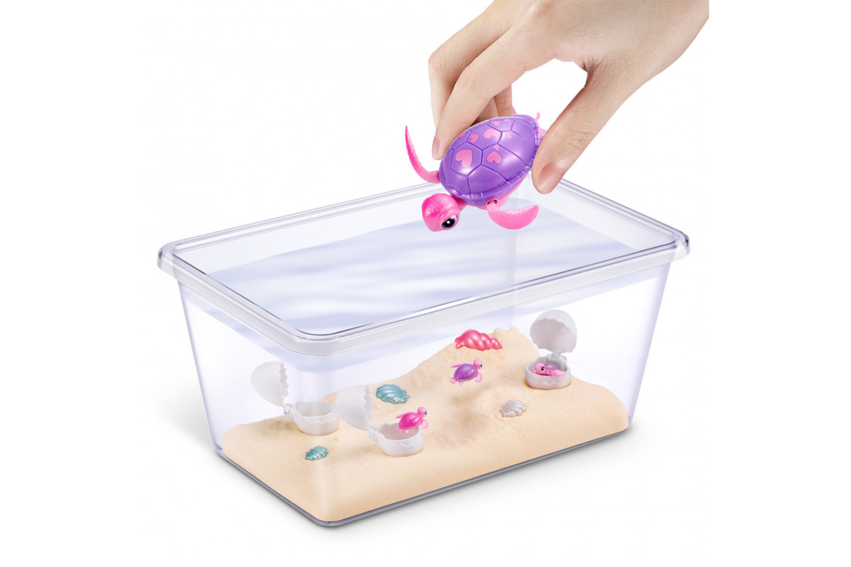 Интерактивный игровой набор Мама черепаха с сюрпризом Pets & Robo Alive 9560 "Mama & Baby Surprise"