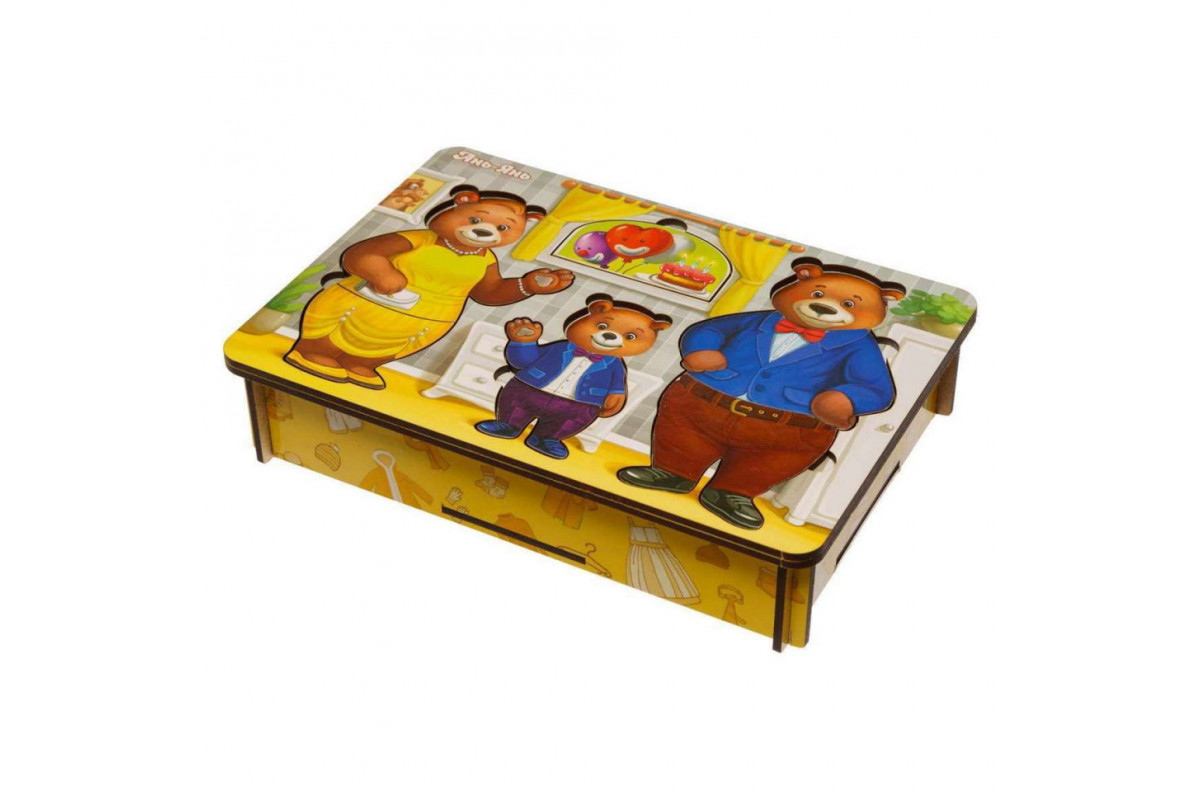 Настольная игра "Одень мишек" Ubumblebees (ПСД192) PSD192 деревянная