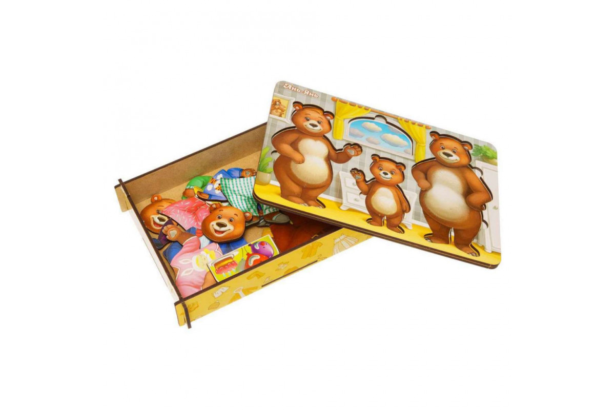 Настольная игра "Одень мишек" Ubumblebees (ПСД192) PSD192 деревянная