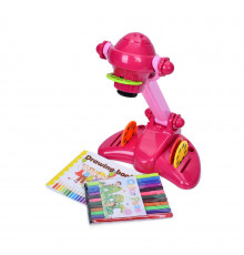 Детский Проектор YM2227-A(Pink) 34 см, музыка, свет, слайды 4 диска, 32 картинки